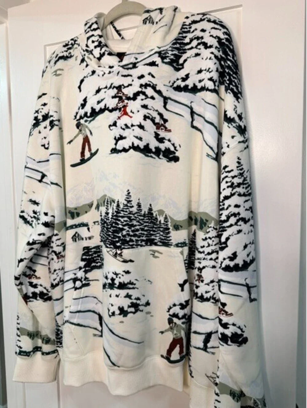 Jordan Flight Fleece Hoodie Men's 3XL Tall Winter Ski Graphic Oversized NWT